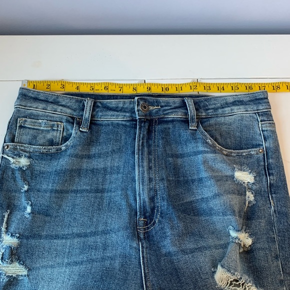 Risen Distressed Girlfriend High Rise Skinny Jeans - Picture 13 of 16